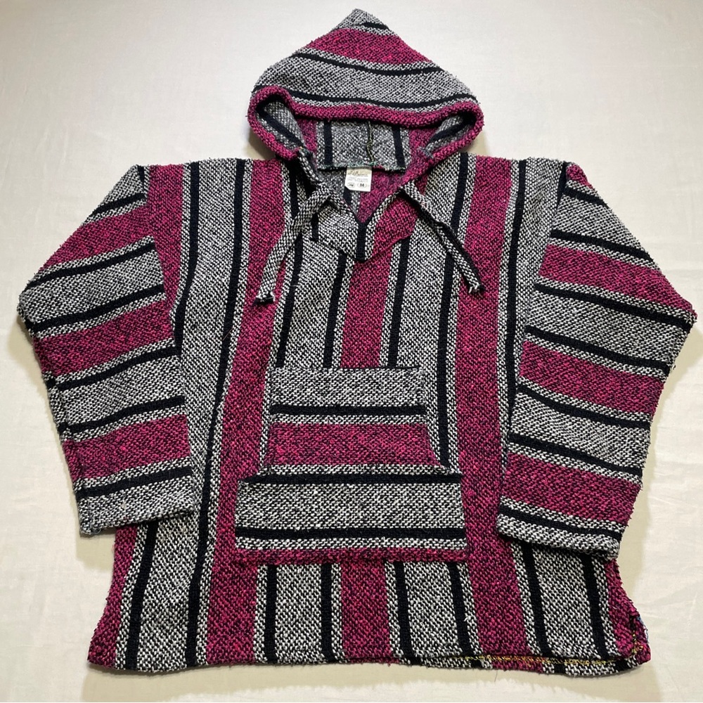 Chavitos Baja Size M Pullover Hoodie Nacho En Mexico 100% Acrylic.